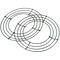 20 Pack 8 Inch Wire Wreath Frame, Round Green Metal Wreath Frame, Floral Crafts Wreath Form for DIY Christmas Wedding Party